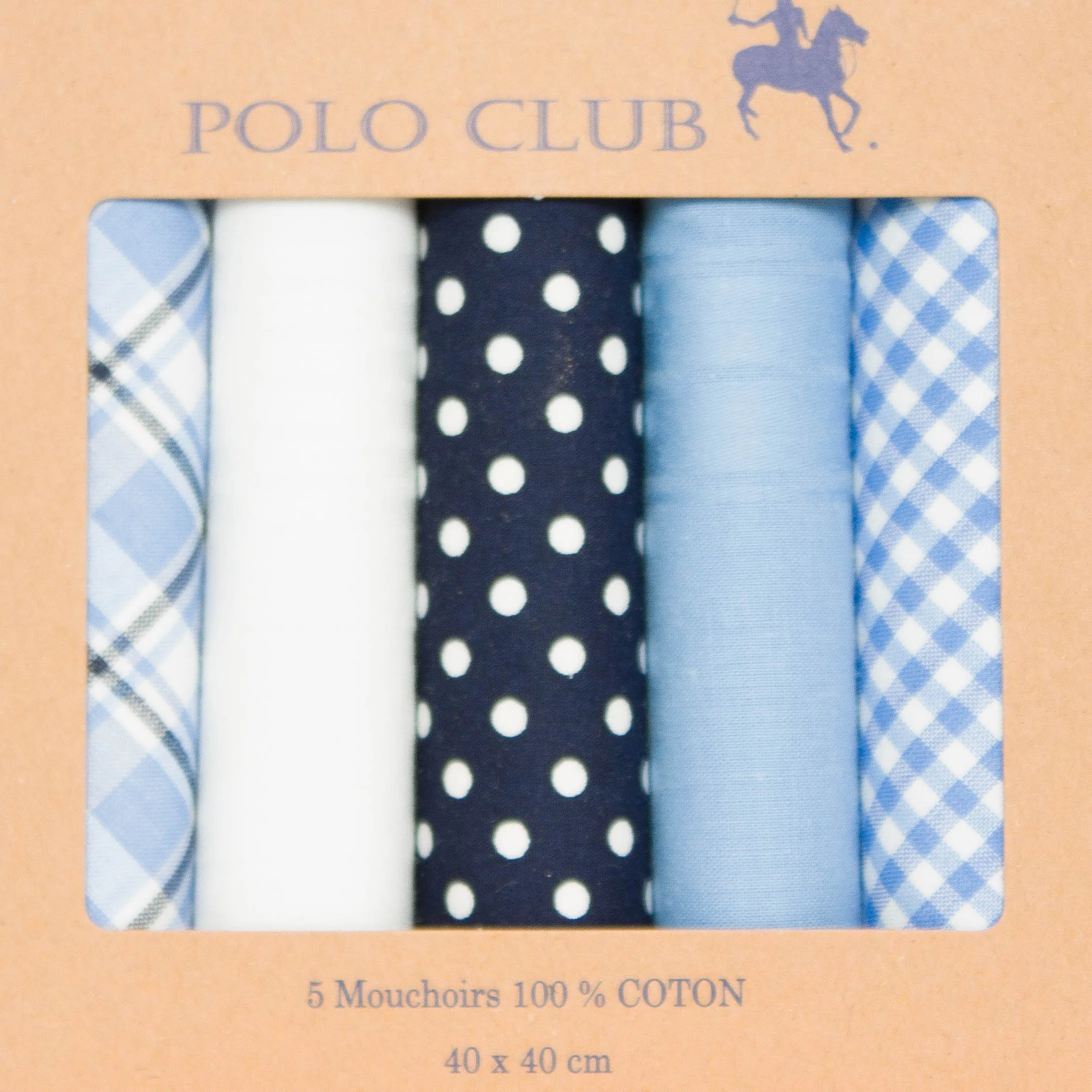 Zakdoeken - Polo Club - blauw